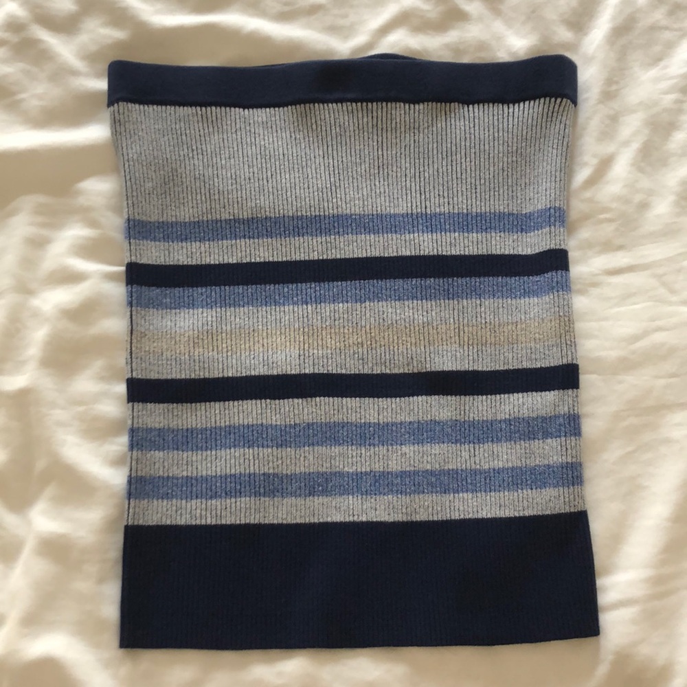 BCBG KNITTED STRIPED SKIRT